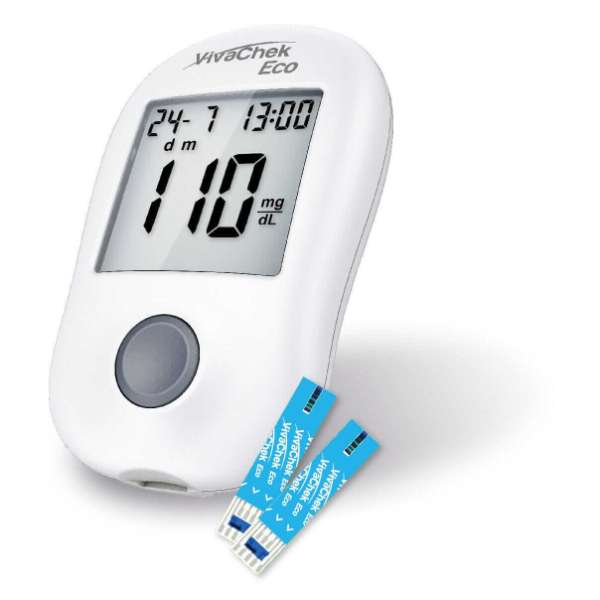 VIVA CHECK GLUCO ECO METER / (10 TEST)