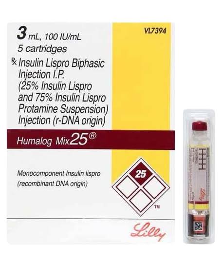 HUMALOG 25 CARTEG (NP)