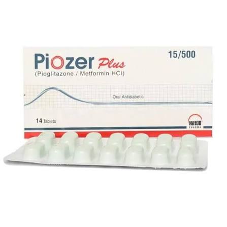 PIOZER PLUS 15/500MG TAB