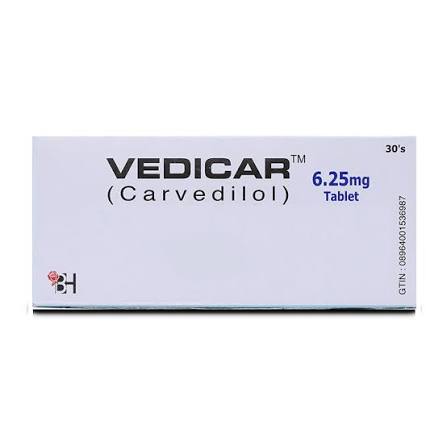VEDICAR 6.25MG TAB